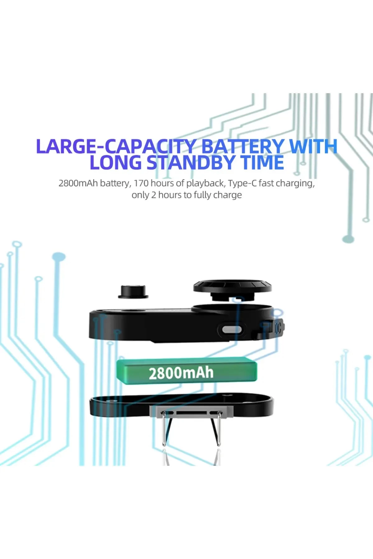 A30 Motosiklet Kask Kulaklık Intercom Işıklı 2 Eşleşme Özellikli