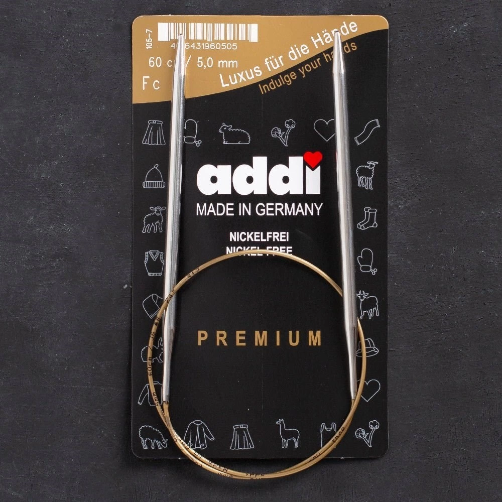 Addi 5mm 60cm Klasik Misinalı Şiş - 105-7