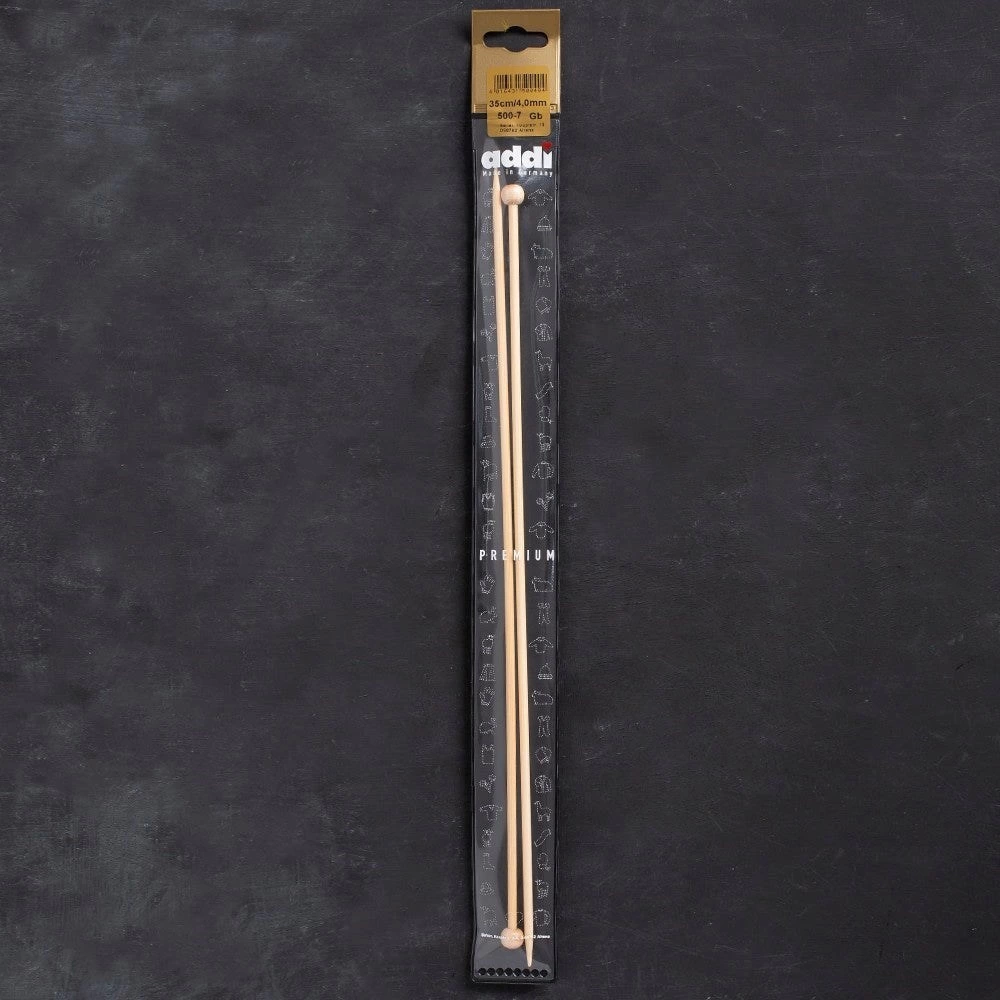 Addi Bambus 4mm 35cm Bambu Örgü Şişi - 500-7
