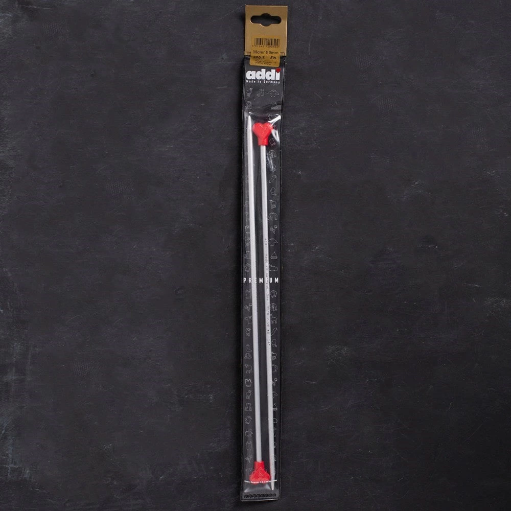 Addi Kalpli 5mm 35cm Klasik Alüminyum Örgü Şişi -