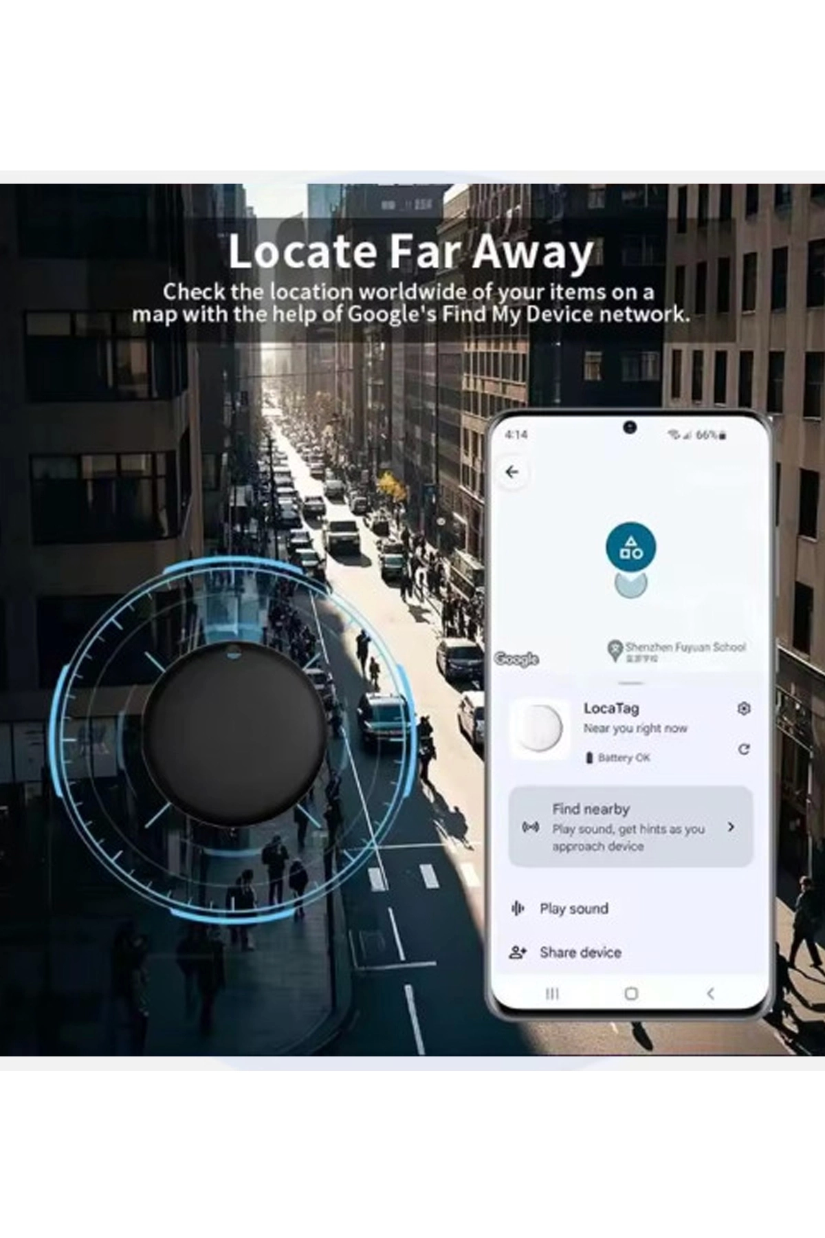 Airtag Android Konum Belirleme Akıllı Takip Cihazı Smart Finder Beyaz