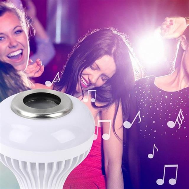 Al-SPKR Kumandalı Bluetooth Hoparlör Ampul 500 Lümen Rgb Ledli E27 Lamba