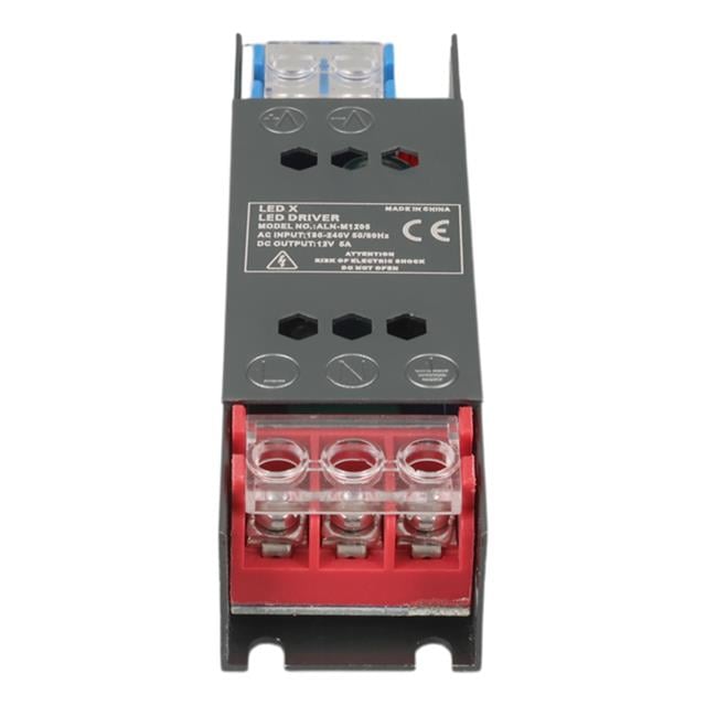 ALN-M1205 12 Volt 5 Amper 50x15x11mm Ultra Slim Metal Kasa Adaptör