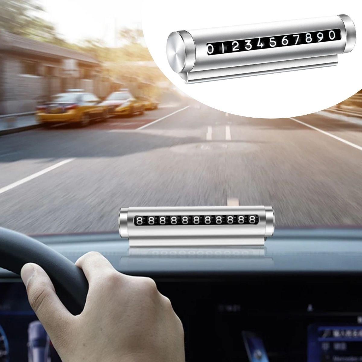 Алюминиевый корпус, серый цвет, вращающийся автомобильный телефон, номерное устройство для парковки (4620)