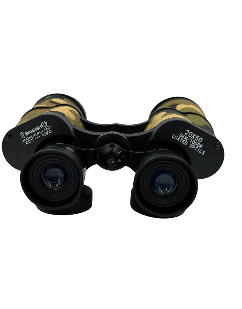 Baigish 20x50 Rus Model Kamuflaj Dürbün, Süper Kalite 1000m/56m