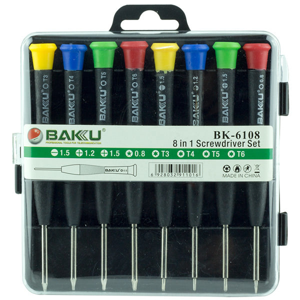 Набор прецизионных отверток Baku Bk-6108 8 в 1 