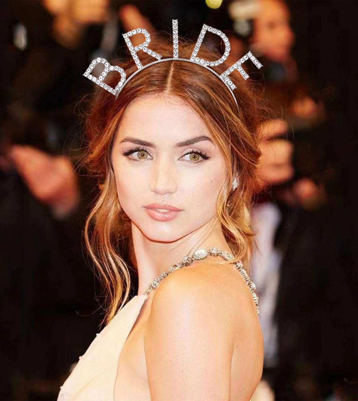 Корона невесты-девичника большого размера с кристаллами и серебряным камнем, свадебная корона 20X21 см (4620)