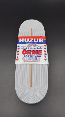 BEYAZ - 2.5CM PAÇA LASTİK GENİŞ 10MT.