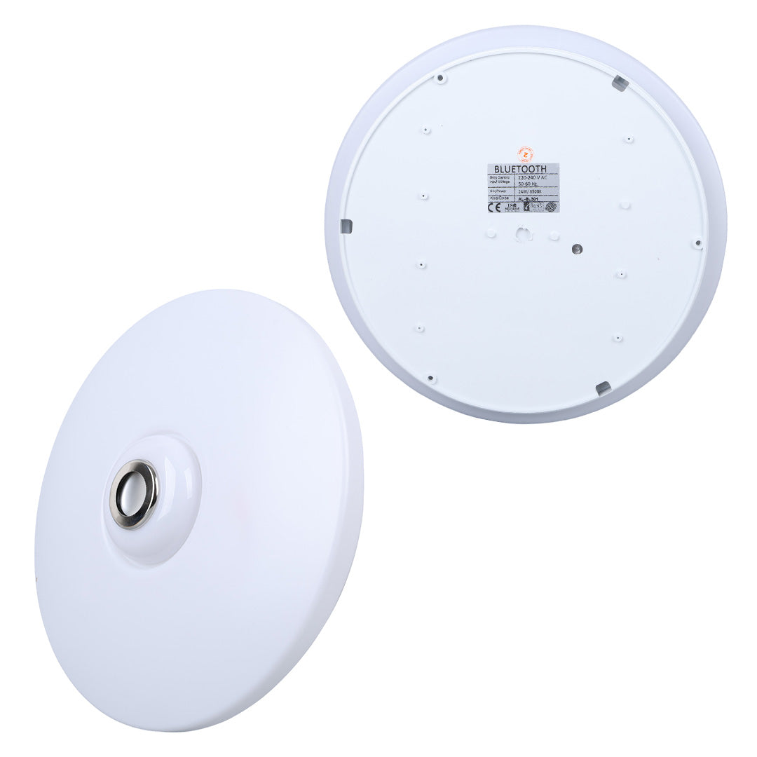 BEYAZ 34*9 CM 24 WATT BLUETOOTH HOPARLÖRLÜ TAVAN AYDINLATMA