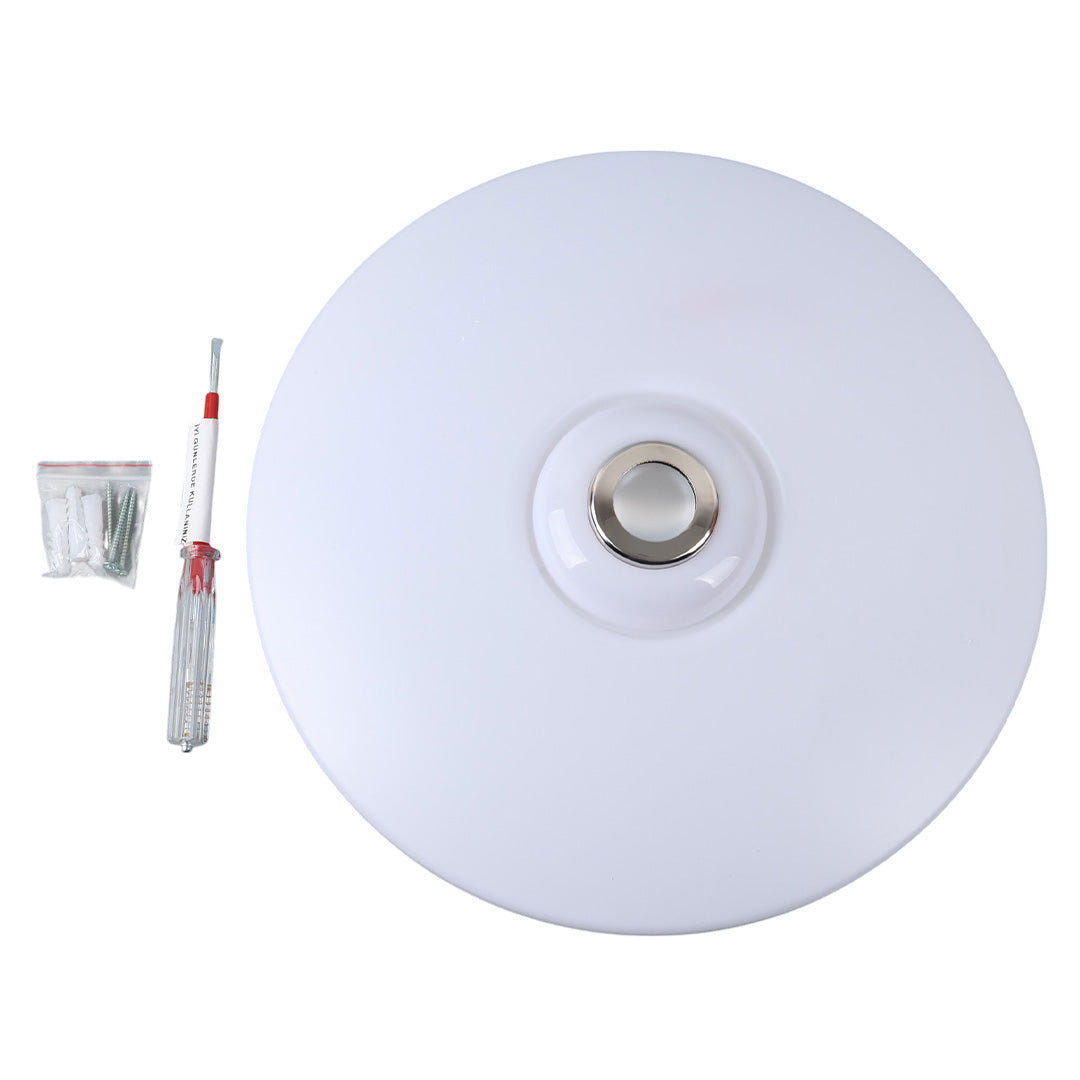 BEYAZ 34*9 CM 24 WATT BLUETOOTH HOPARLÖRLÜ TAVAN AYDINLATMA