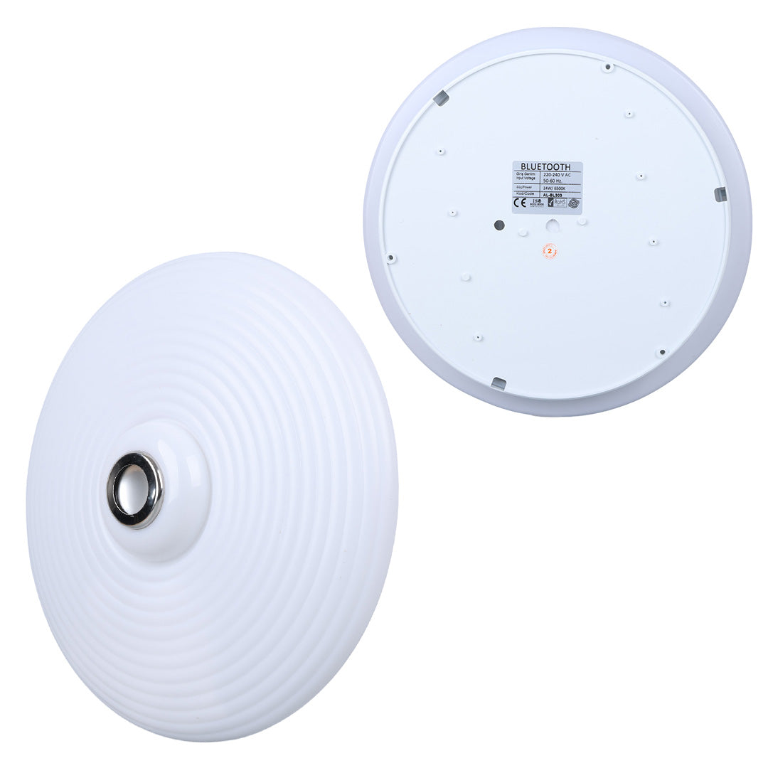 BEYAZ 35*10.5CM 24 WATT BLUETOOTH HOPARLÖRLÜ TAVAN AYDINLATMA