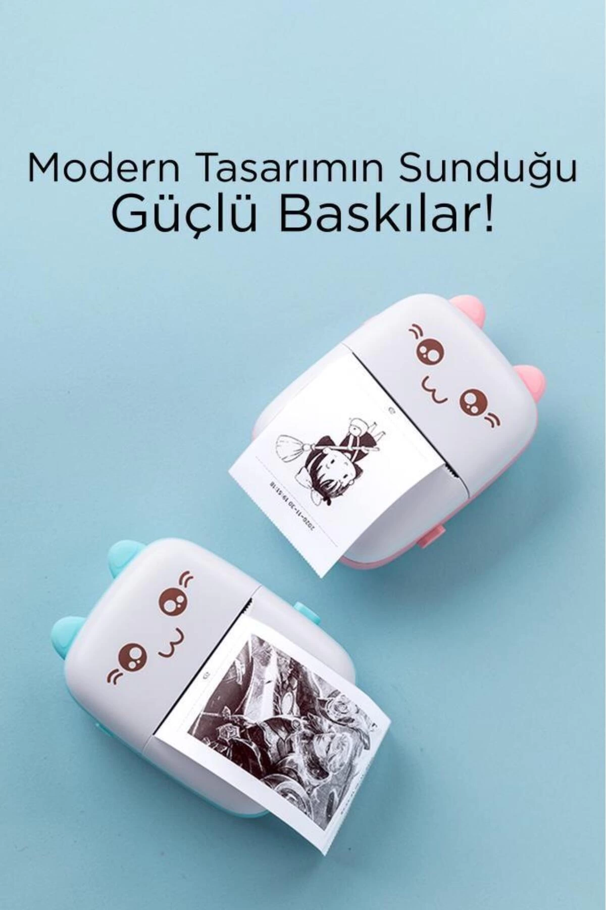 C9 Pembe Mini Yazıcı Taşınabilir Termal Yazıcı Kablosuz Bağlantı Ap Kontrol Cep Yazıcısı