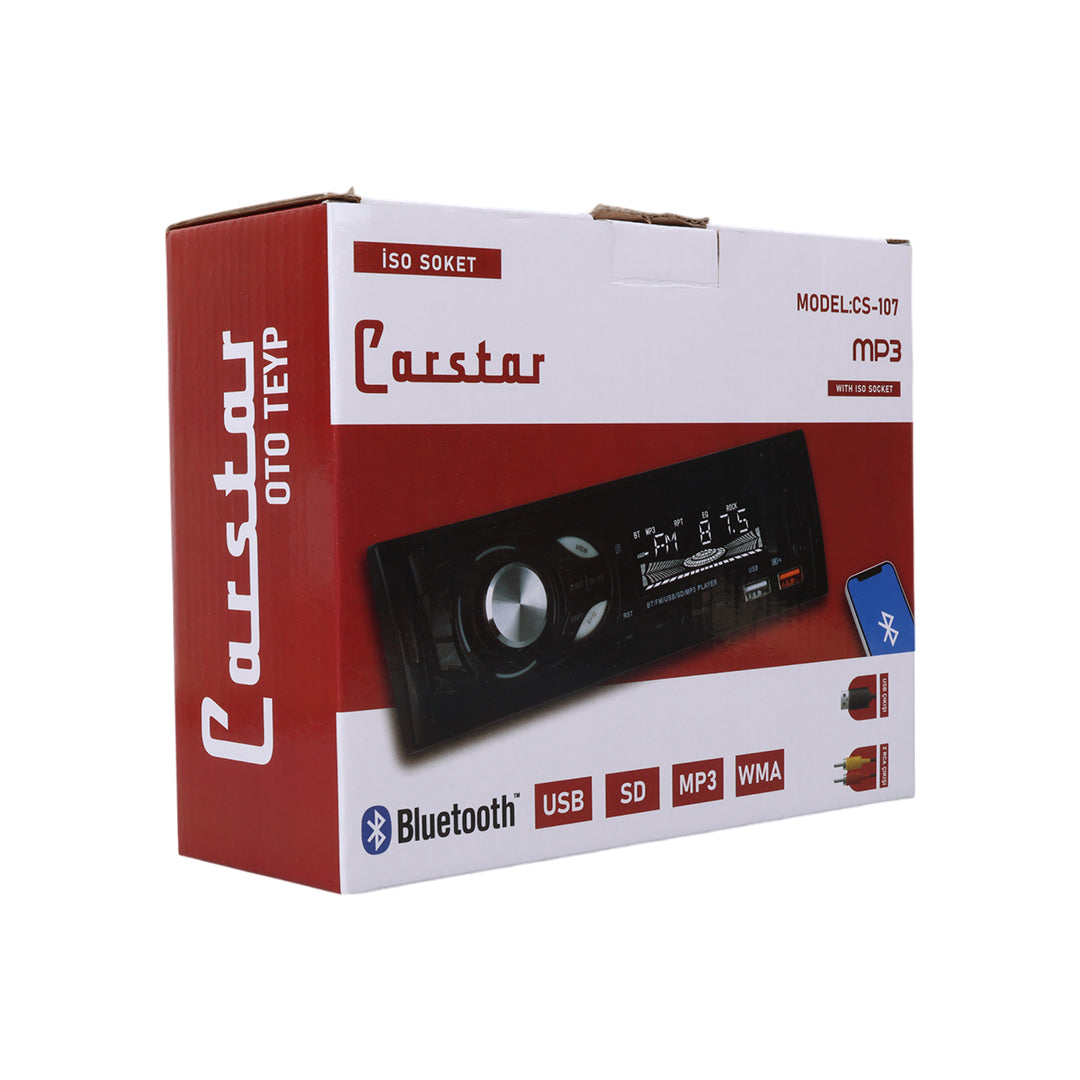 Автомобильный магнитофон с двумя USB/SD/FM/AUX/Bluetooth-входами и дистанционным управлением, 4x60 Вт, CS-107 