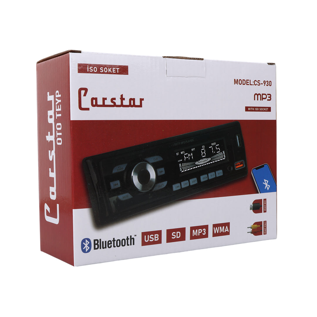 Автомобильный магнитофон с двумя USB/SD/FM/AUX/Bluetooth-портами и дистанционным управлением, 4x60 Вт, CS-930 