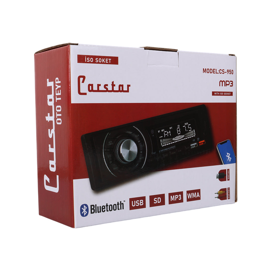 Автомобильный магнитофон с двумя портами USB/SD/FM/AUX/Bluetooth, 4x60 Вт, CS-950 