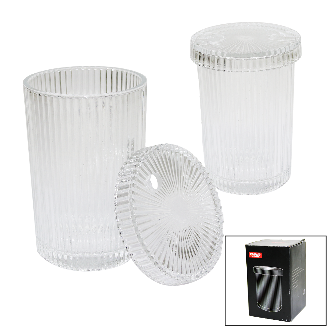 Полосатый - Стеклянный стакан с крышкой - Соломинка - Оригами Siti̇lkahve - Презентация - Безалкогольный напиток