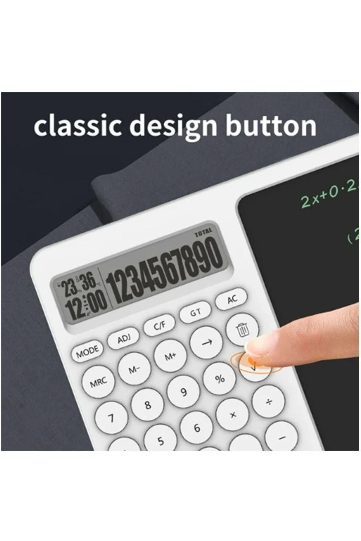 Çok Amaçlı Digital Hesap Makinesi Lcd Ekran Yazma Tableti Ofis Okul İçin Silinebilir El Yazısı Not