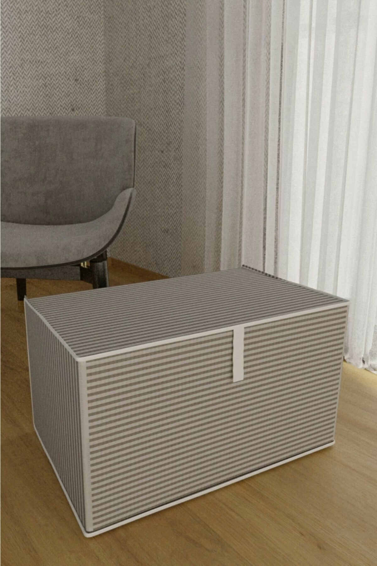 Çok Amaçlı Düzenleyici Kutu Organizer Cırt Cırtlı Hurç Mega Boy 30cm X 40cm X 60cm