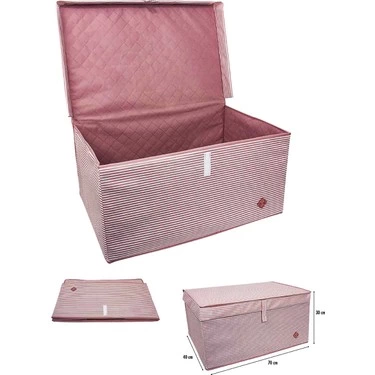 Çok Amaçlı Düzenleyici Kutu Organizer Cırt Cırtlı Hurç Mega Plus Boy 40cm X 30cm X 70cm