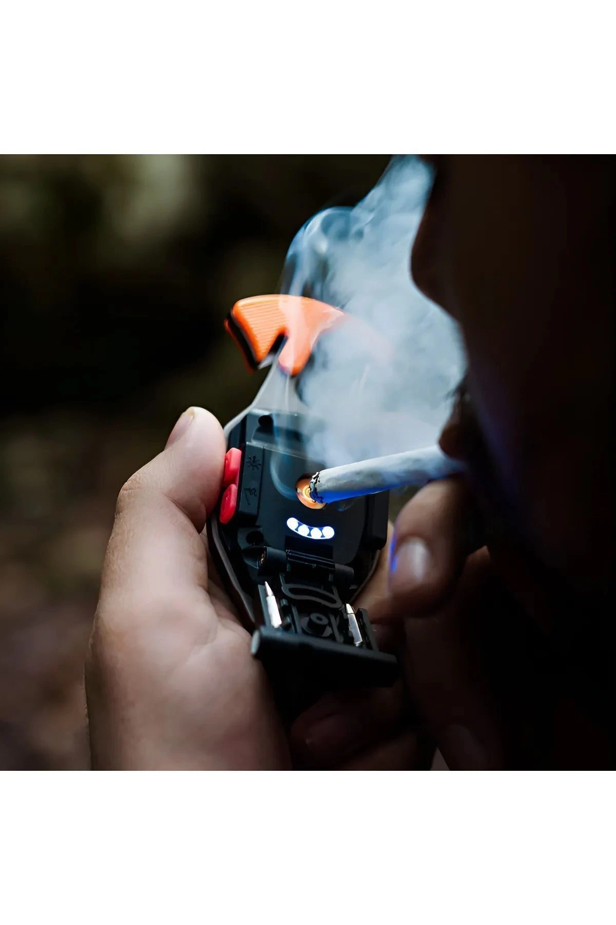 Çok Fonksiyonlu Mini Led Lamba Anahtarlık Ve Çakmak Usb Şarjlı Kamp İçin Taşınabilir 7 Modlu