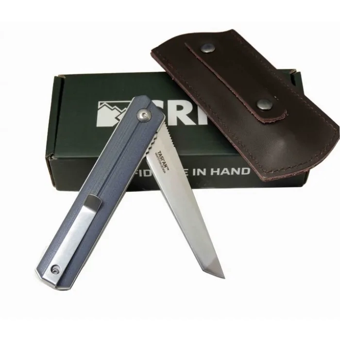 Crkt 15ff Gri Tasian Tanto Çakı 20 Cm , Deri Kılıflı