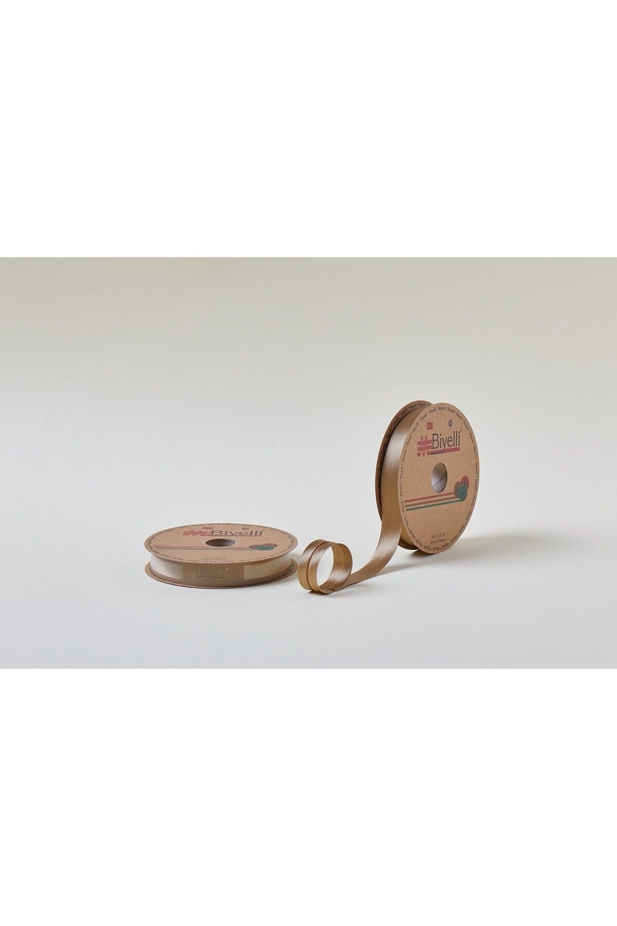 Biye Saten Katlı 033 Hardal 2 cm 25 Metre %100 Polyester