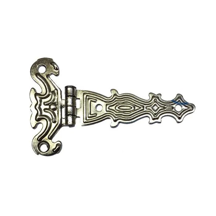 Dekoratif, Sac Tek Kuyruklu Menteşe - 40x68 Mm, Küçük, Nikel, 100 Adet