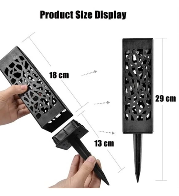 Dekoratif Solar Güneş Enerjili Bahçe Aydınlatması Yürüyüş Yolu Seti