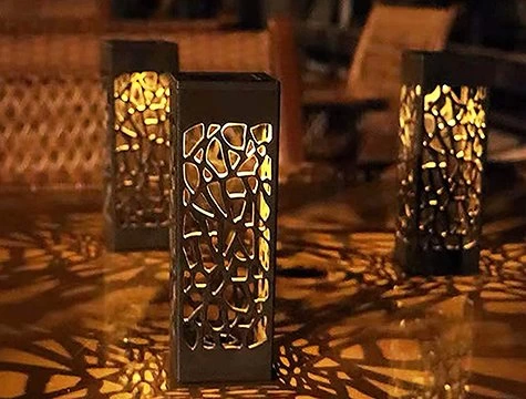 Dekoratif Solar Güneş Enerjili Bahçe Aydınlatması Yürüyüş Yolu Seti