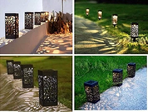 Dekoratif Solar Güneş Enerjili Bahçe Aydınlatması Yürüyüş Yolu Seti