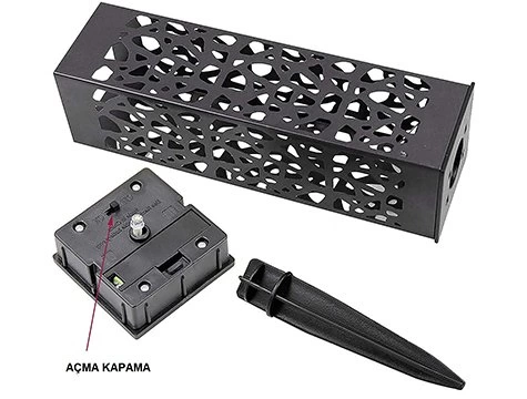 Dekoratif Solar Güneş Enerjili Bahçe Aydınlatması Yürüyüş Yolu Seti