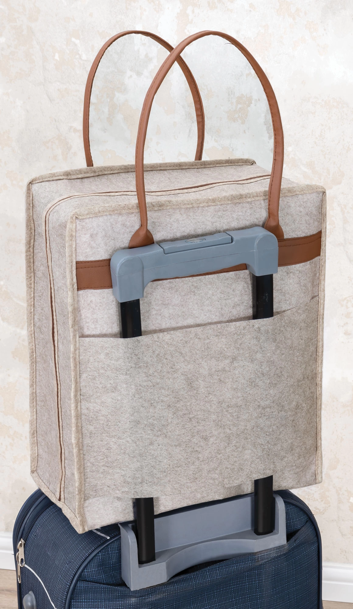 Deri Kulplu Ayakkabı Seyahat Çantası 04263