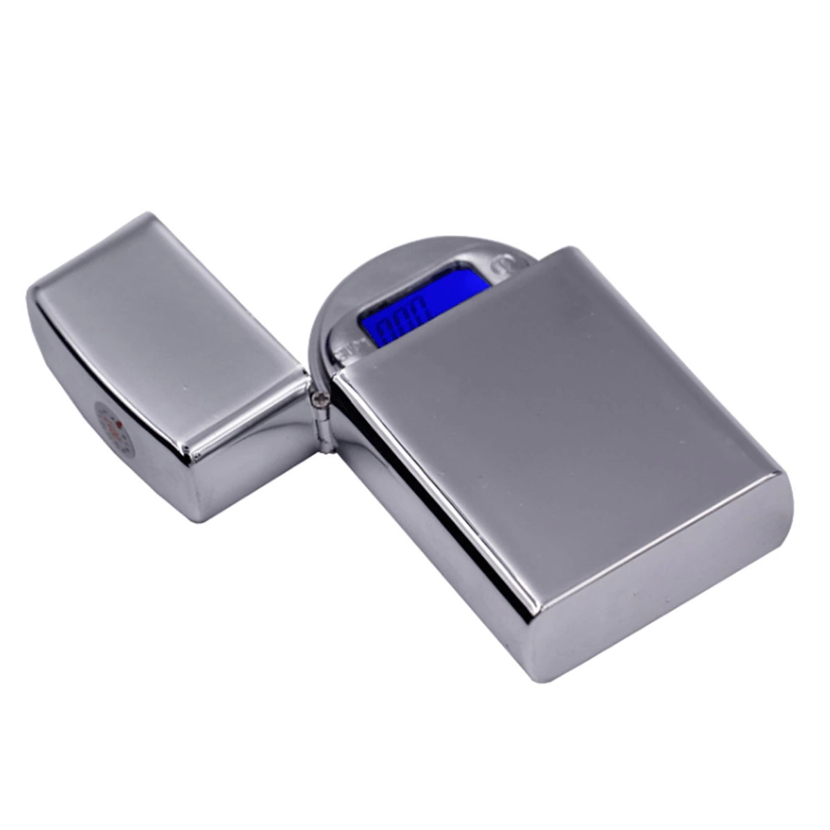 Diamond Zippo Çakmak Şeklinde Kutulu Mini Cep Hassas Dijital Terazi