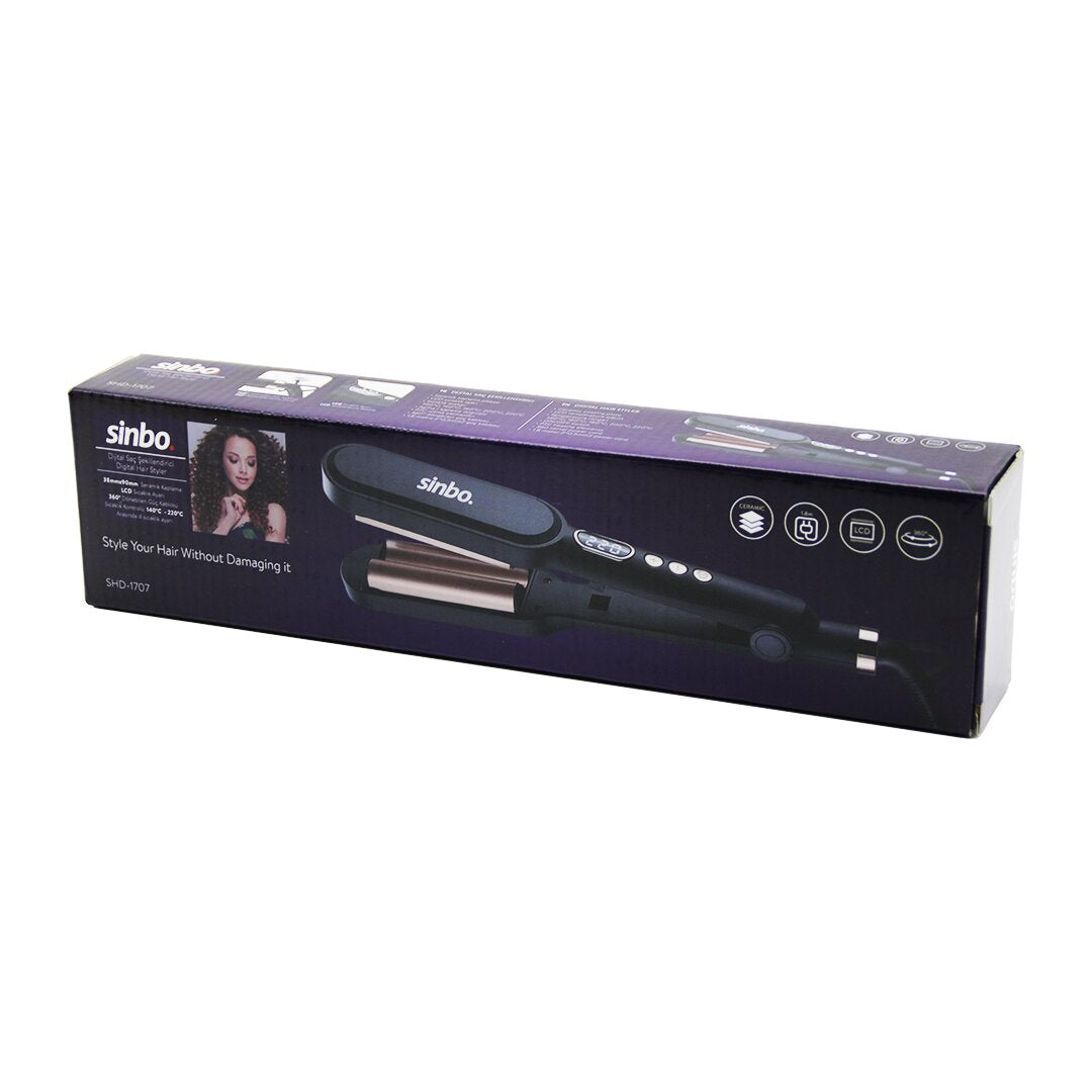DİJİTAL SAÇ ŞEKİLLENDİRME CİHAZI 38X90MM SERAMİK KAPLAMA 360 DERECE KABLO=1.8MT LCD SIC.AYAR=140-22