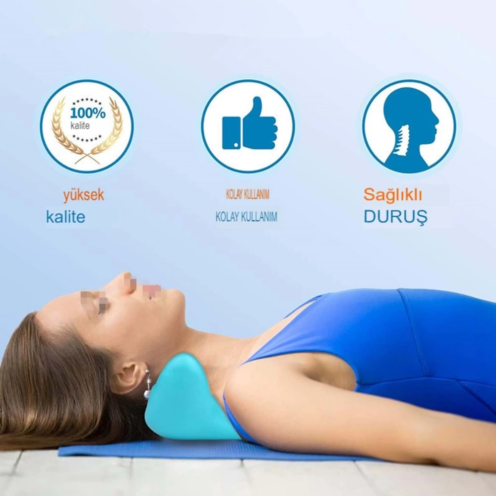 Ergonomik Boyun Masajı Yastığı – Servikal Traksiyon Destekli, Omurilik Ortopedik Yastık