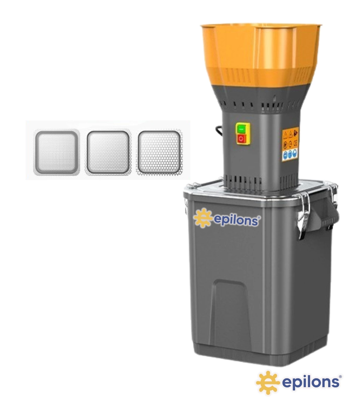 Epilons Pro 1300w Elektrikli Tahıl Ve Baharat Öğütücü – 0,6-8 Mm Ayarlanabilir Granül, Paslanmaz Çe