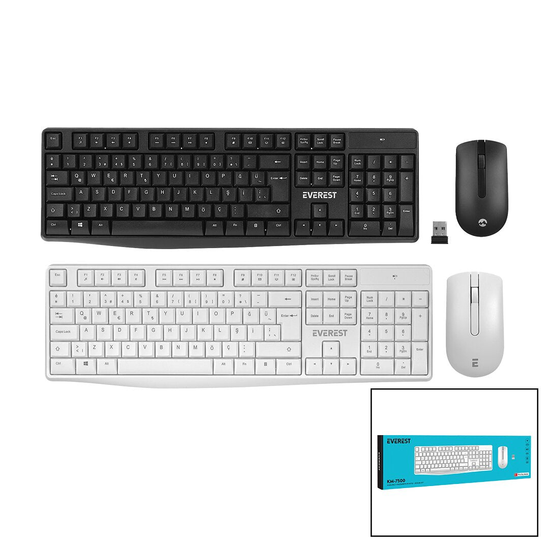 Беспроводная мультимедийная клавиатура Everest Km-7500 с мышкой Q Keyboard