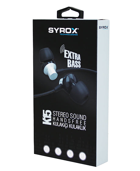 Extra Bass Kulak İçi  Mikrofonlu Kulaklık Aux Girişli