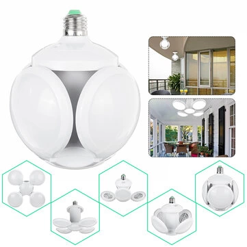 Led Futbol Ufo Ampul E27 28w 360 Derece Katlanır Lamba Ac 220v Lamba Led Spot Işık Beyaz Glop Led