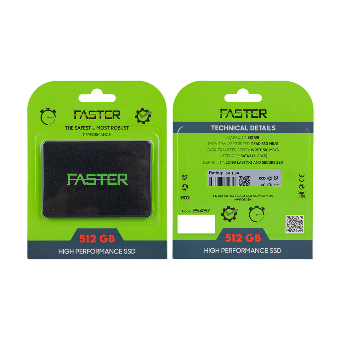 Более быстрый жесткий диск fs-512 sata3 512 ГБ SSD 550/510 МБ/с с длительным сроком службы 