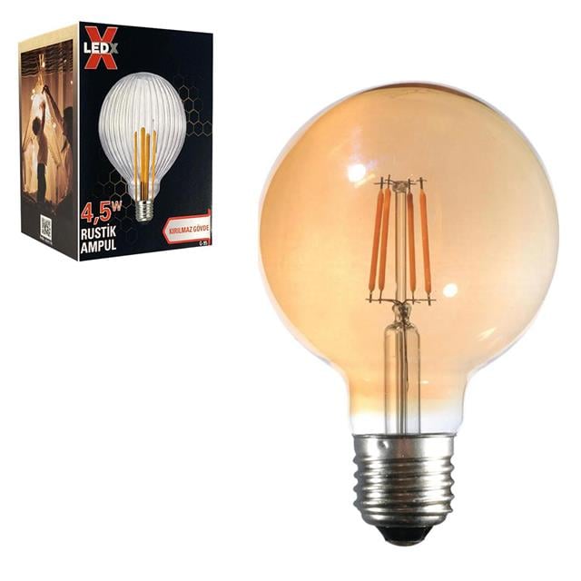 G-95 Kırılmaz Gövde 4,5 Watt Düz Rustik Ampul