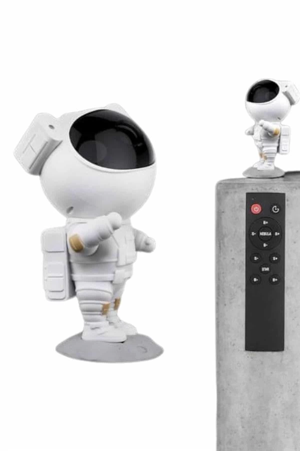 Gece Lambası Astronot Bluetooth Hoparlörlü Galaksi Işık Projektörü