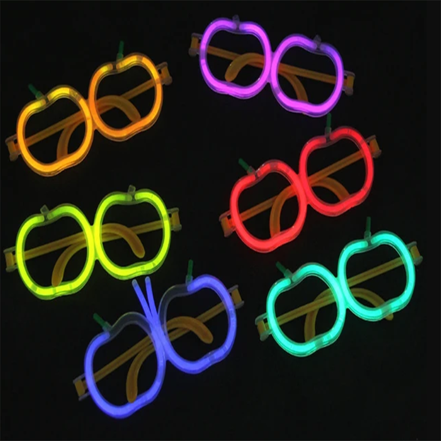 Очки-палочки для вечеринок Glow Stick Apple Glasses - Очки-палочки для вечеринок Glow Stick Glasses, 12 шт. (4620)