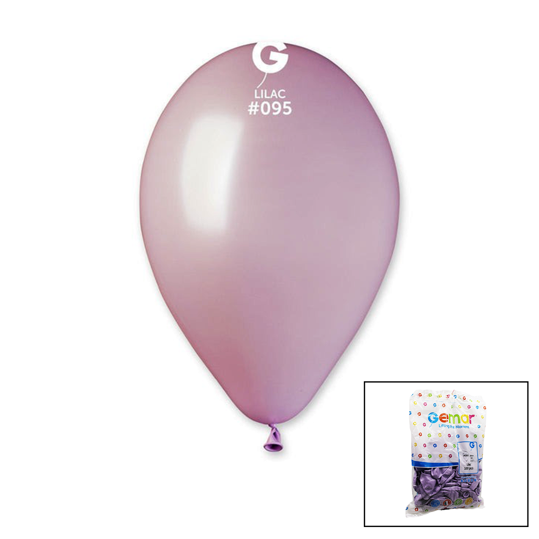 GM-110-95 METALİK - LİLA BALON 11&amp;apos;&amp;apos; - 28CM - 100 PARÇA