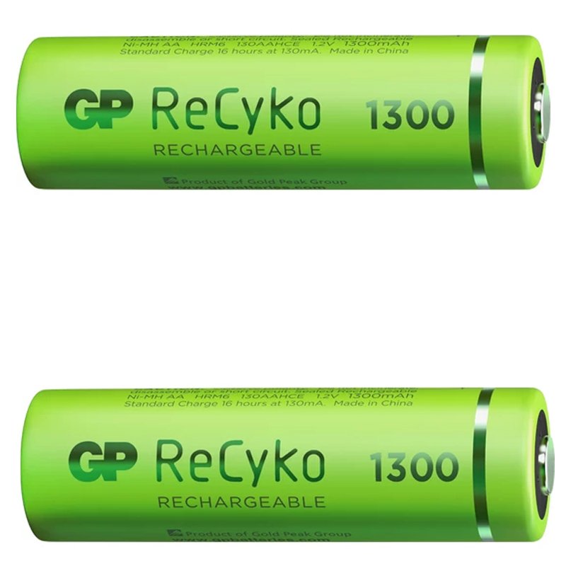GP RECYKO 1300 MAH R6 AA ŞARJLI 2Lİ KALEM PİL GP130AAHCE-2EB2