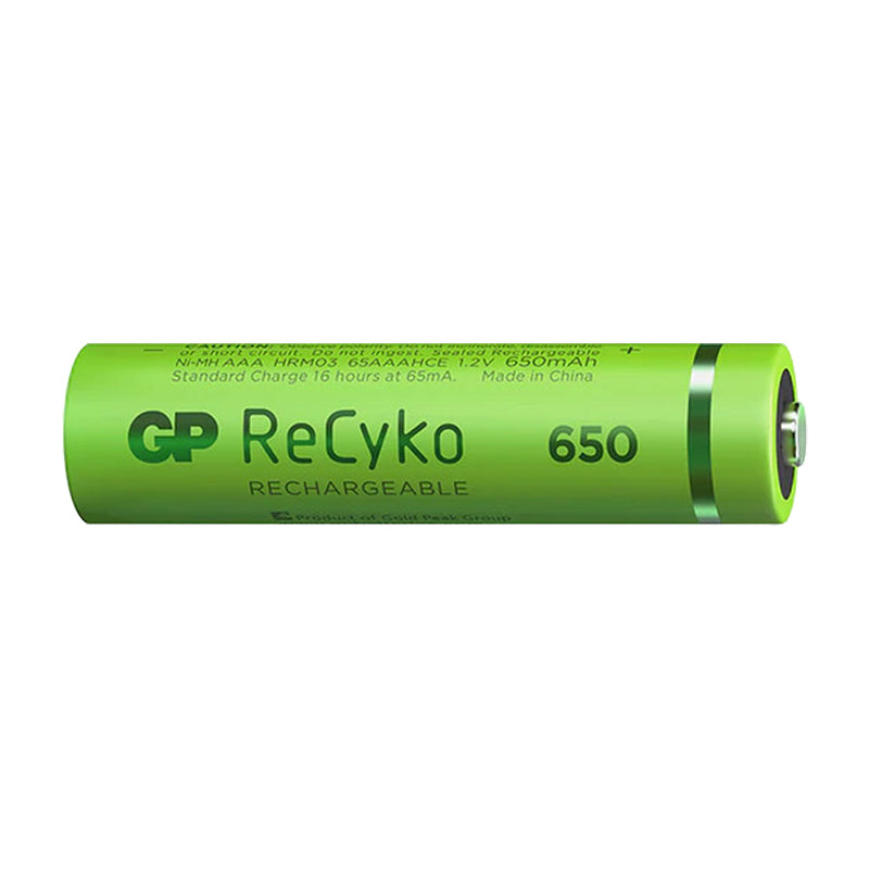 GP RECYKO 650 MAH R03 AAA ŞARJLI 2Lİ İNCE KALEM PİL GP65AAAHCE-2EB2