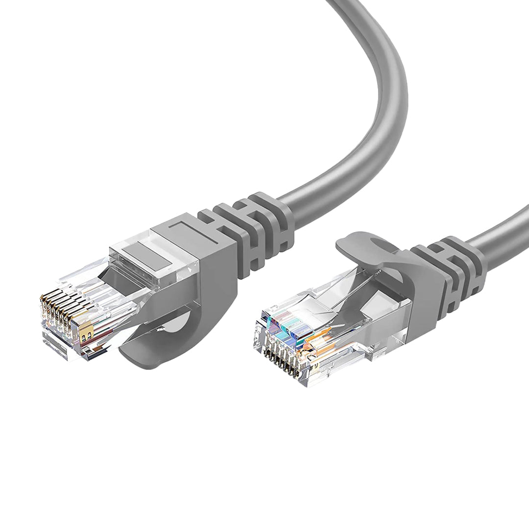 Серый 2-метровый соединительный кабель Ethernet Cat6 