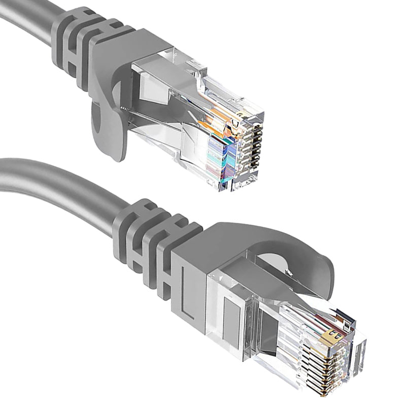 Серый 2-метровый соединительный кабель Ethernet Cat6 