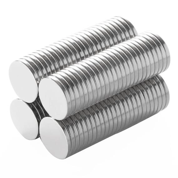 N35 12x2 Mm Neodyum Mıknatıs Yuvarlak, Nikel Kaplamalı Magnet