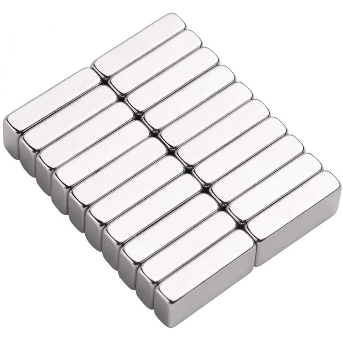 1 Adet 20x10x5 Mm Neodyum Magnet N35 Güçlü Mıknatıs Köşeli Ve Dayanıklı Nikel Kaplama